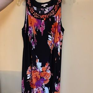Dress Barn Black and Orange Dress Size 22